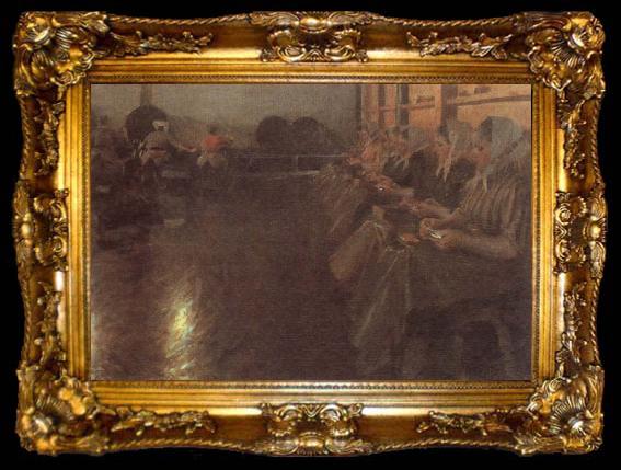 framed  Anders Zorn In a Brewery, ta009-2